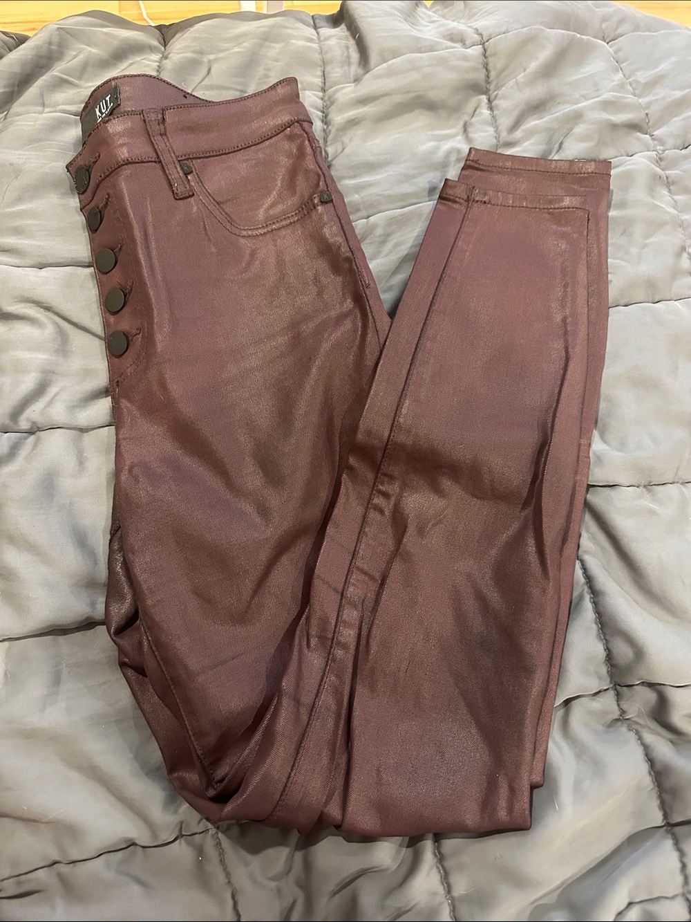 KUT leather skinnies